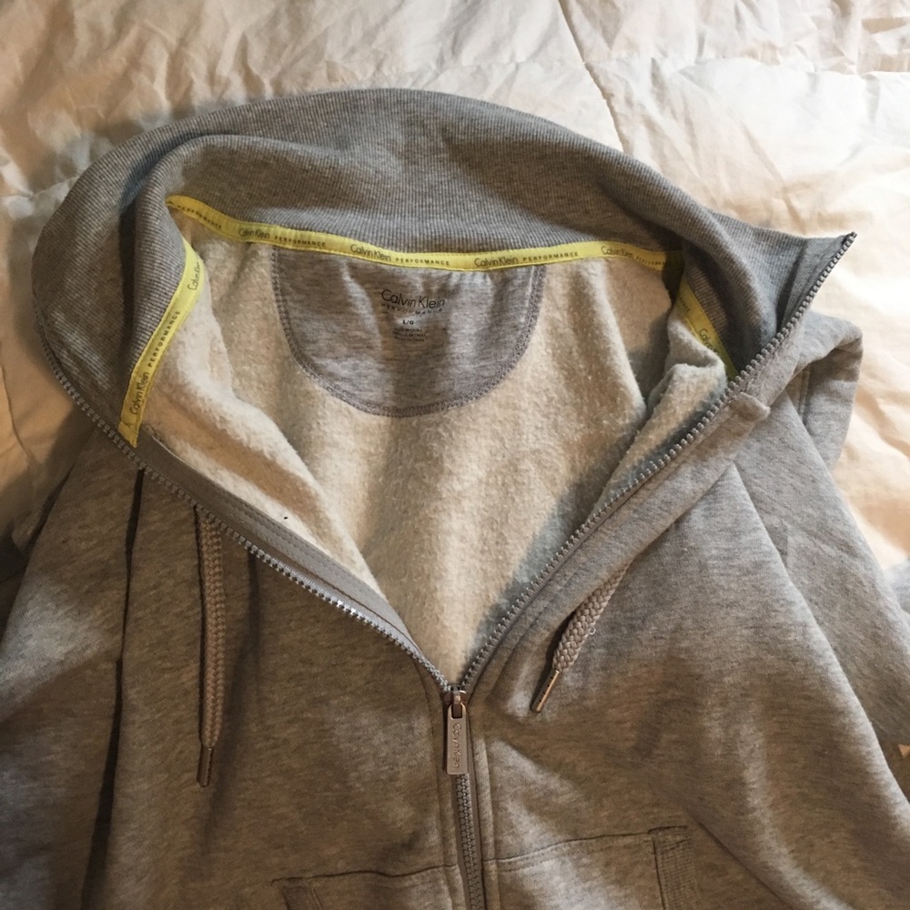 calvin klein gray preformance jacket!